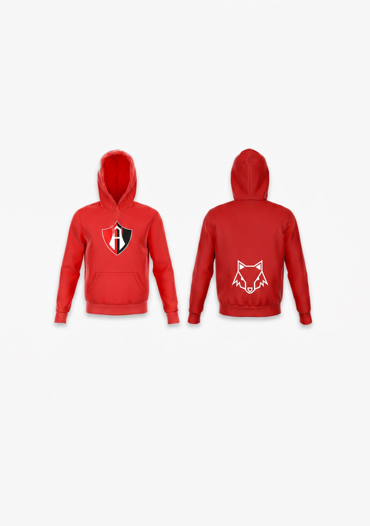 HOODIE ROJA CON CAPUCHA ZORROS-7
