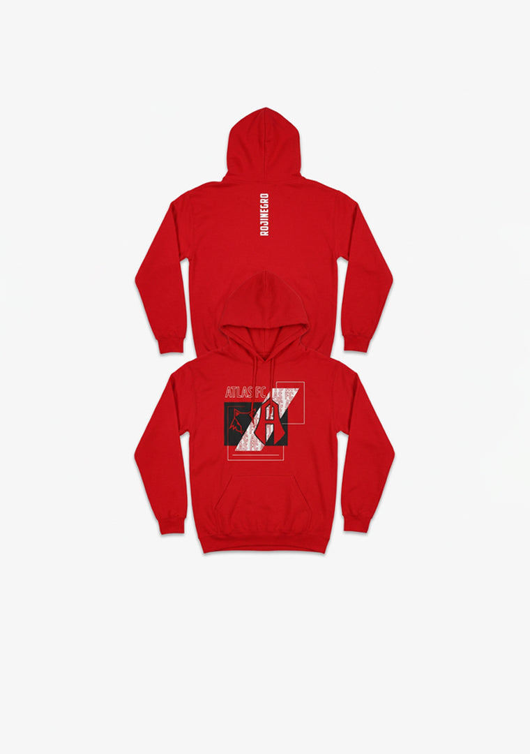 HOODIE ZORRO / ESCUDO CLASICO SQUARES ATLAS FC