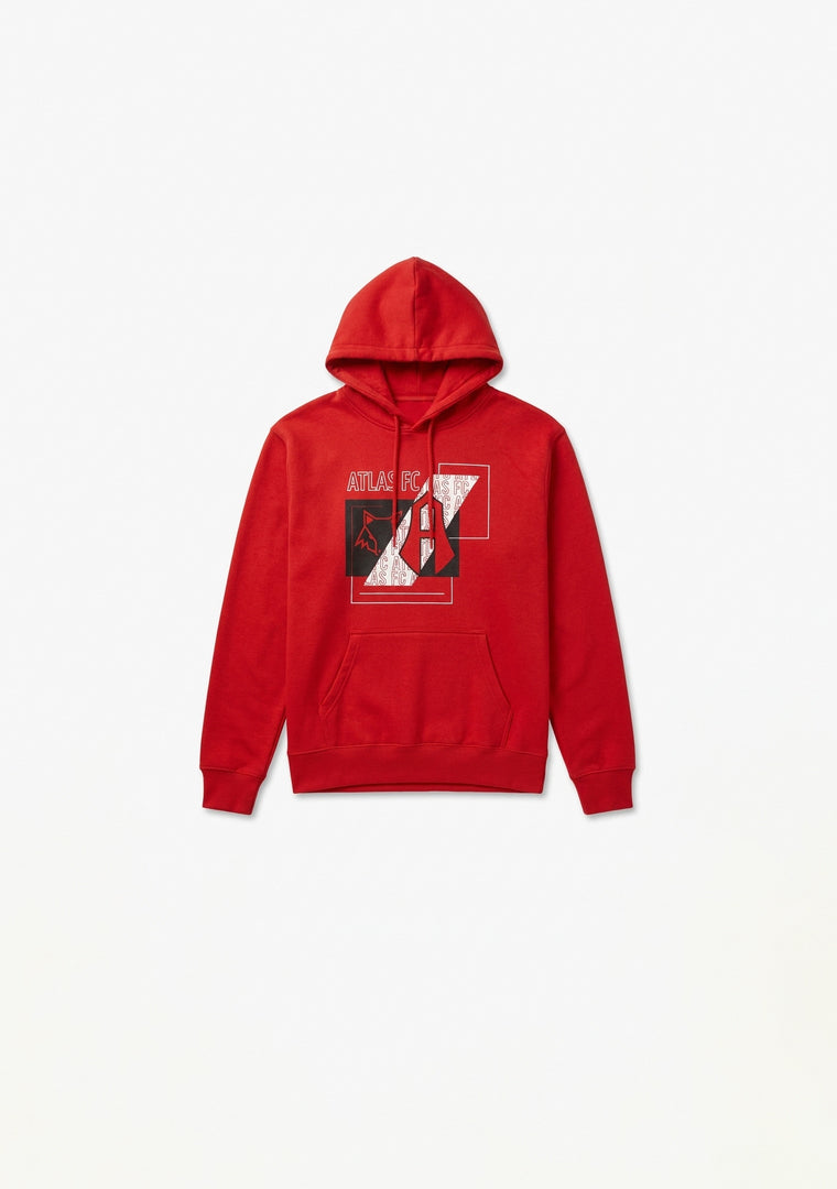 HOODIE ZORRO / ESCUDO CLASICO SQUARES ATLAS FC-6