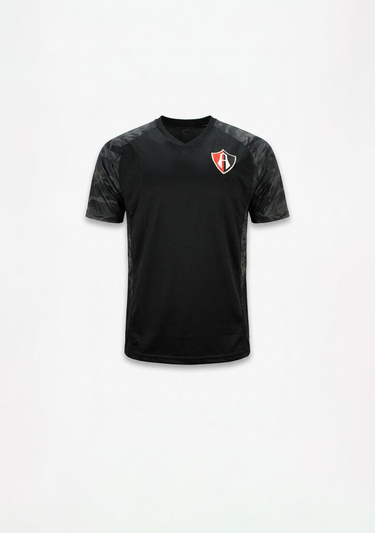 PLAYERA DEPORTIVA BLACK CAMUFLAJE ATLAS FC