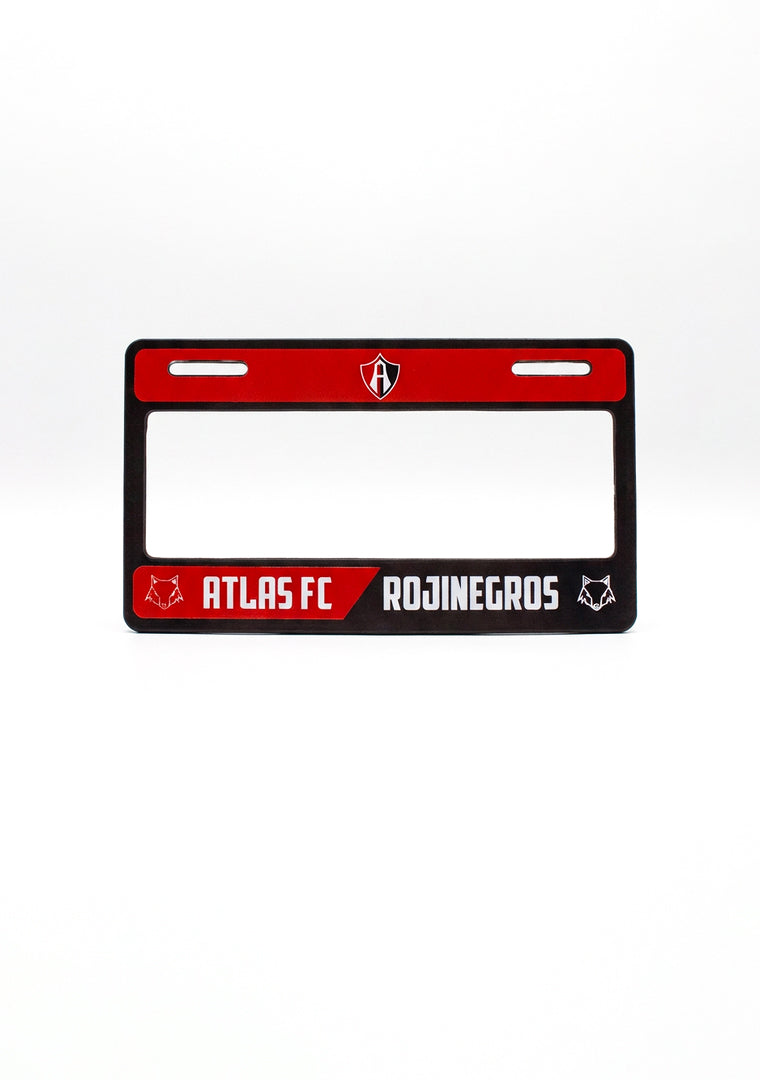 PORTA PLACAS ATLAS FC ROJINEGROS