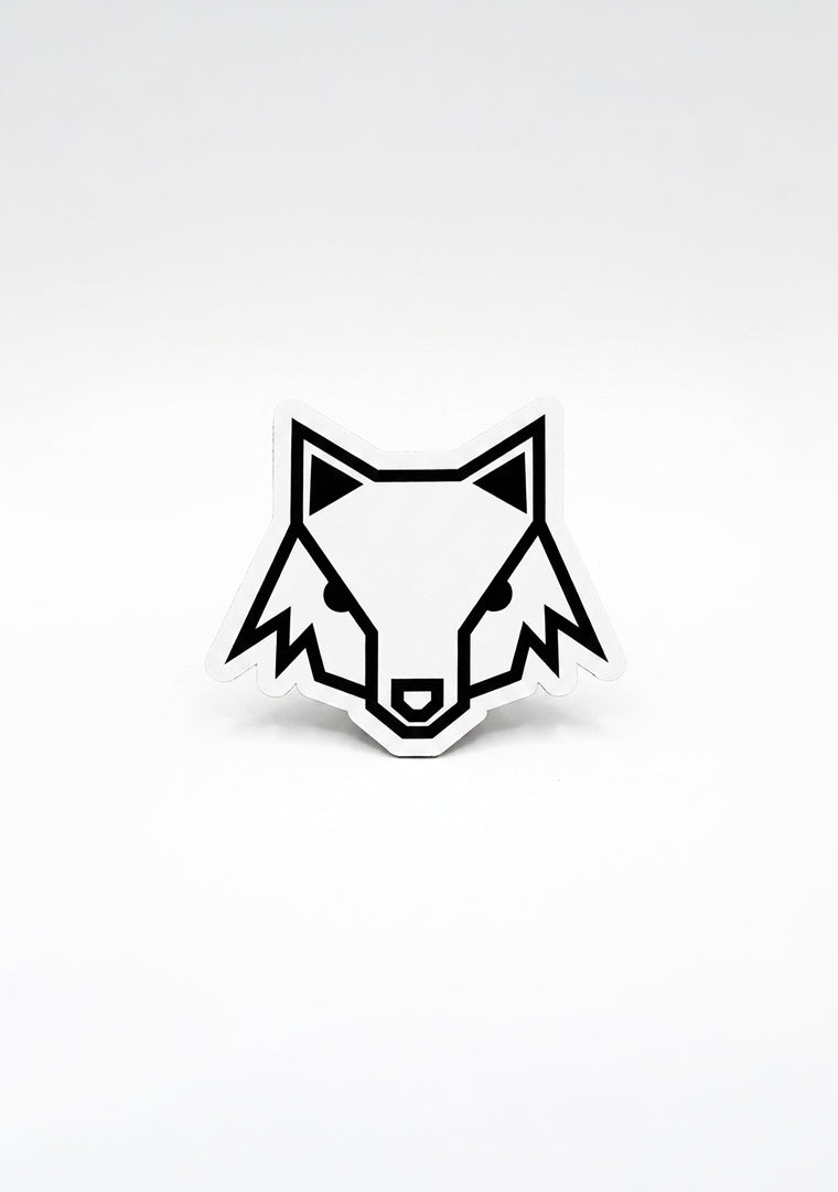 STICKER ZORRO EN VINIL BLANCO