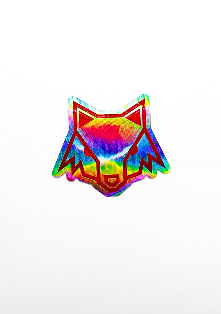 STICKER ZORRO EN VINIL HOLOGRÁFICO