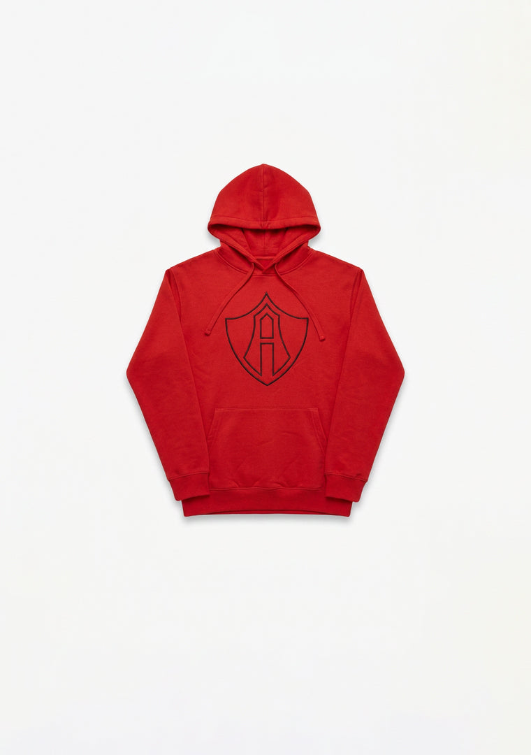 SUDADERA CERRADA ATLAS FC ESCUDO RED
