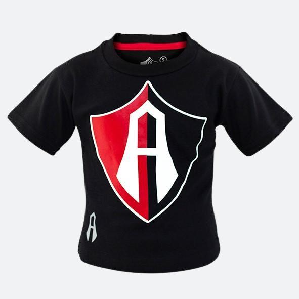 PLAYERA INFANTIL ATLAS FC ESCUDO - Rojinegros