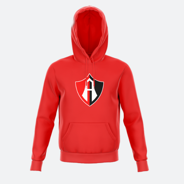 HOODIE ROJA CON CAPUCHA ZORROS