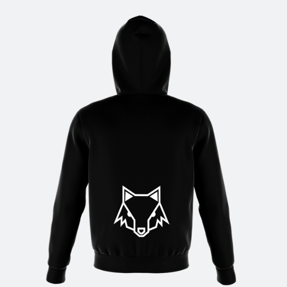 HOODIE NEGRA ESCUDO ATLAS FC CAPUCHA-2